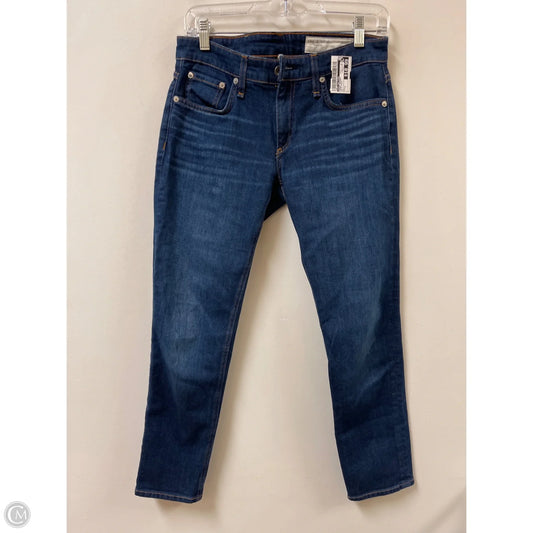 Jeans Skinny By Rag And Bone In Blue Denim, Size: 2