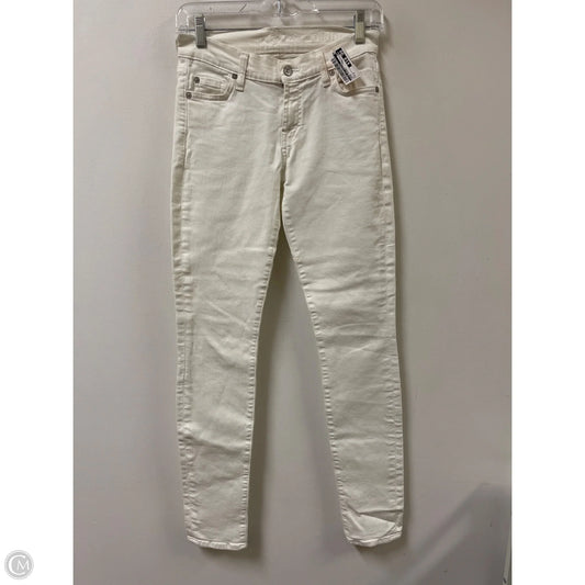 Jeans Skinny By 7 For All Mankind In White, Size: 2