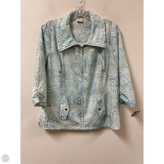 Athletic Jacket By Zenergy By Chicos In Blue, Size: M