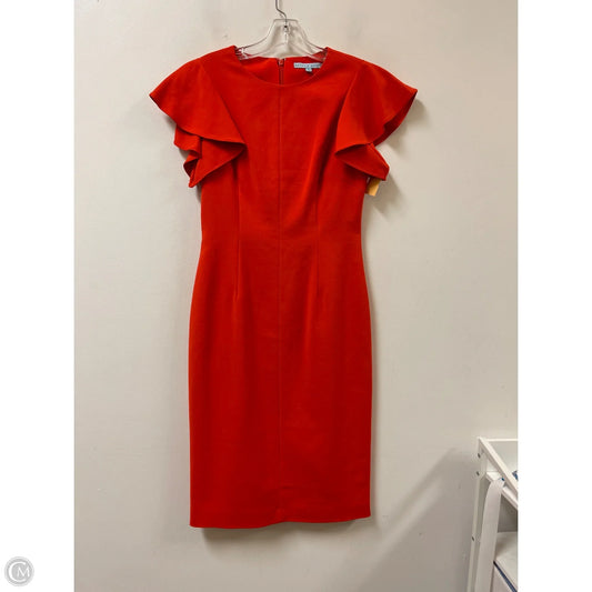 Dress Casual Midi By Antonio Melani In Orange, Size: S