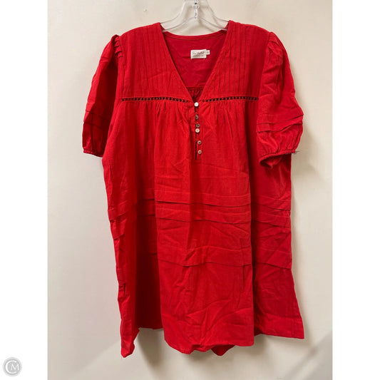 Dress Casual Short By Clothes Mentor In Red, Size: Xl