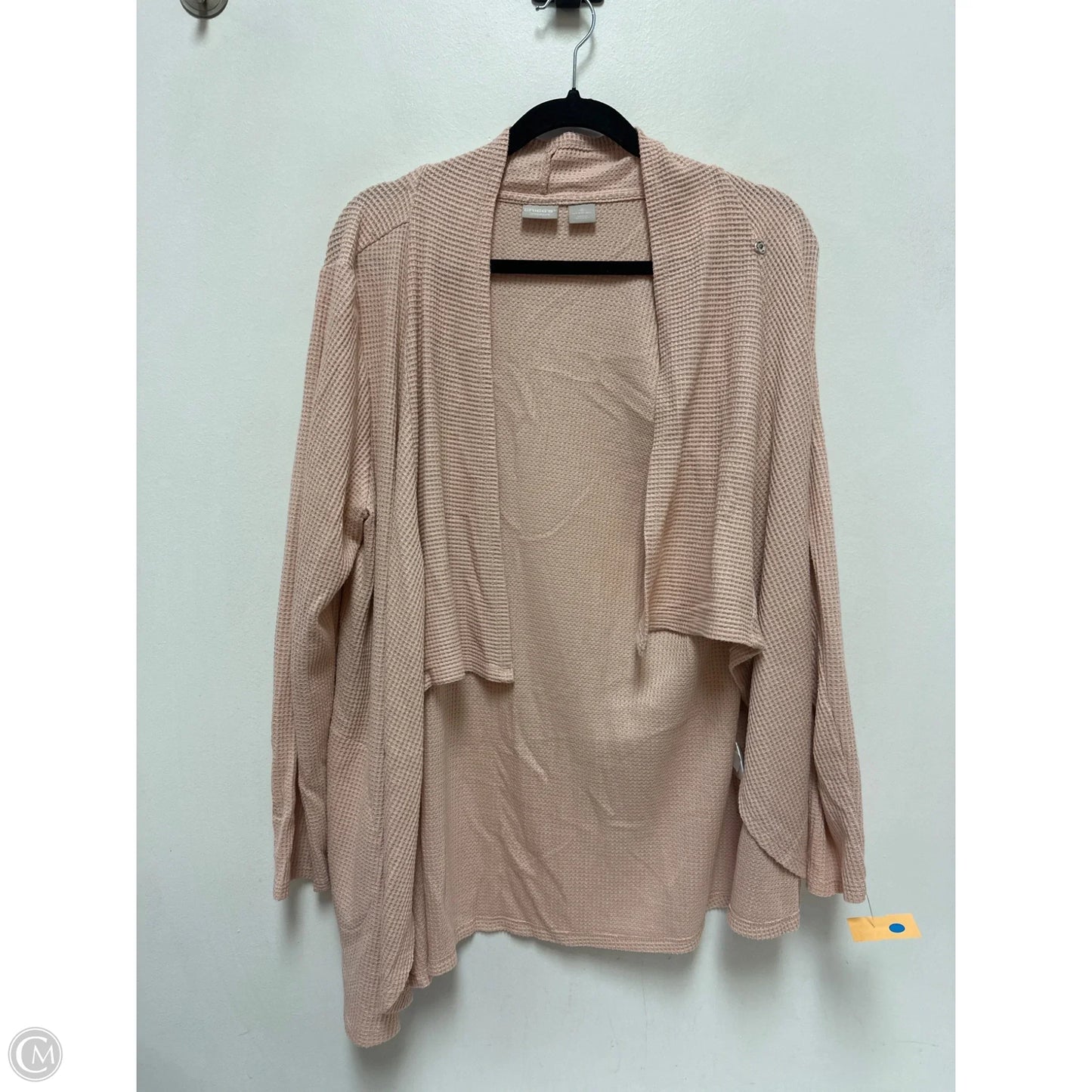 Sweater Cardigan By Chicos In Pink, Size: L