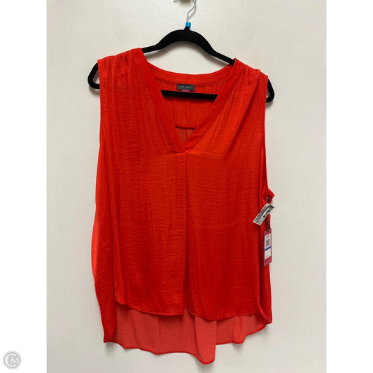 Top Sleeveless By Vince Camuto In Orange, Size: Xl