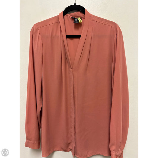 Top Long Sleeve By Jones New York In Orange, Size: Xl