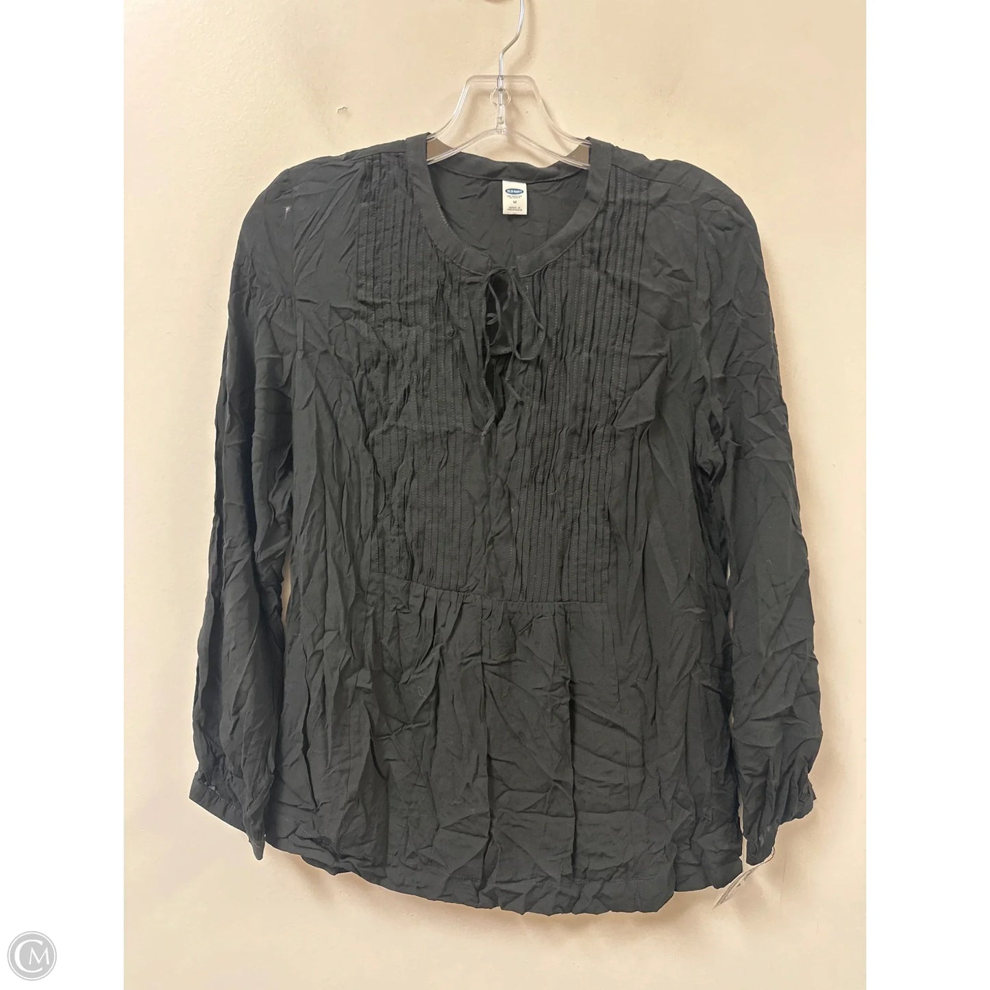 Top Long Sleeve By Old Navy In Black, Size: M