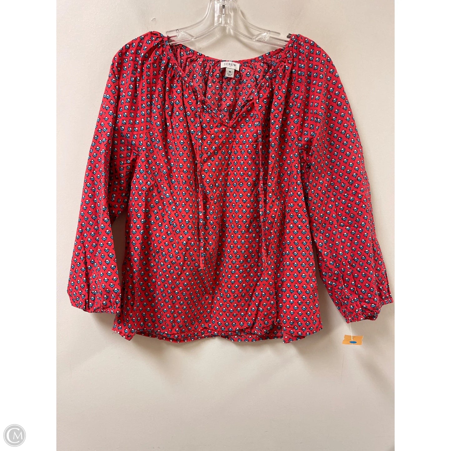 Top Long Sleeve By J. Crew In Red, Size: M