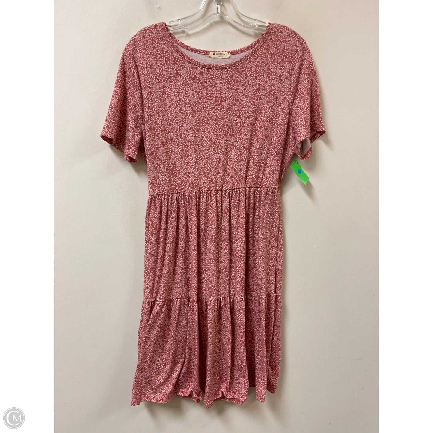 Dress Casual Midi By Bombom In Pink, Size: Xl