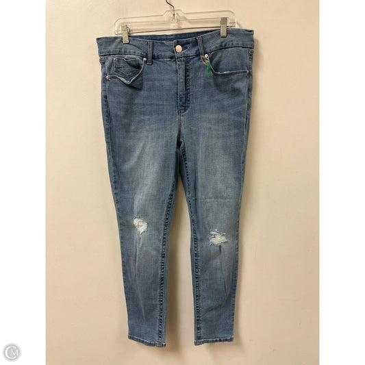Jeans Skinny By Seven 7 In Blue Denim, Size: 16