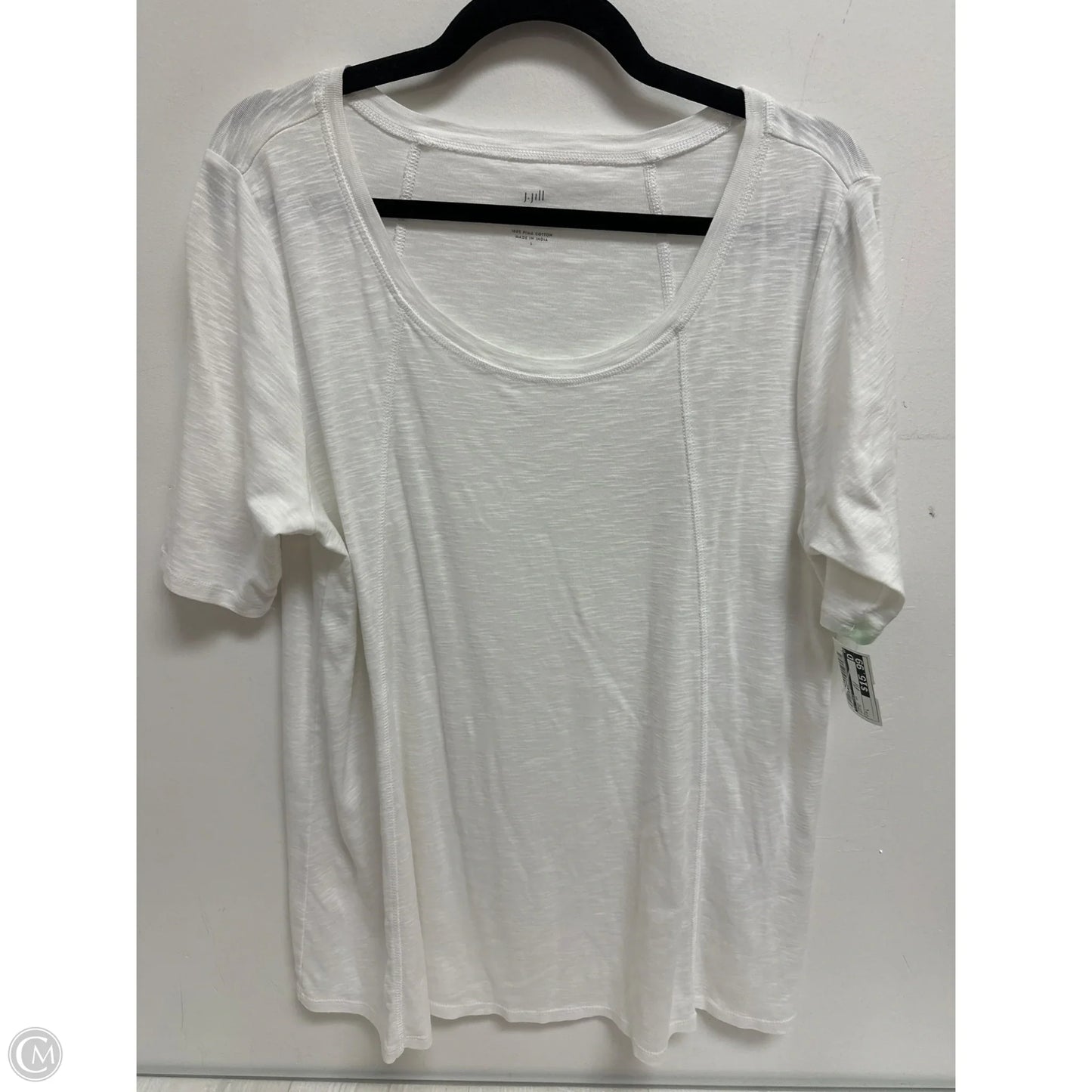Tunic Short Sleeve By J. Jill In White, Size: L