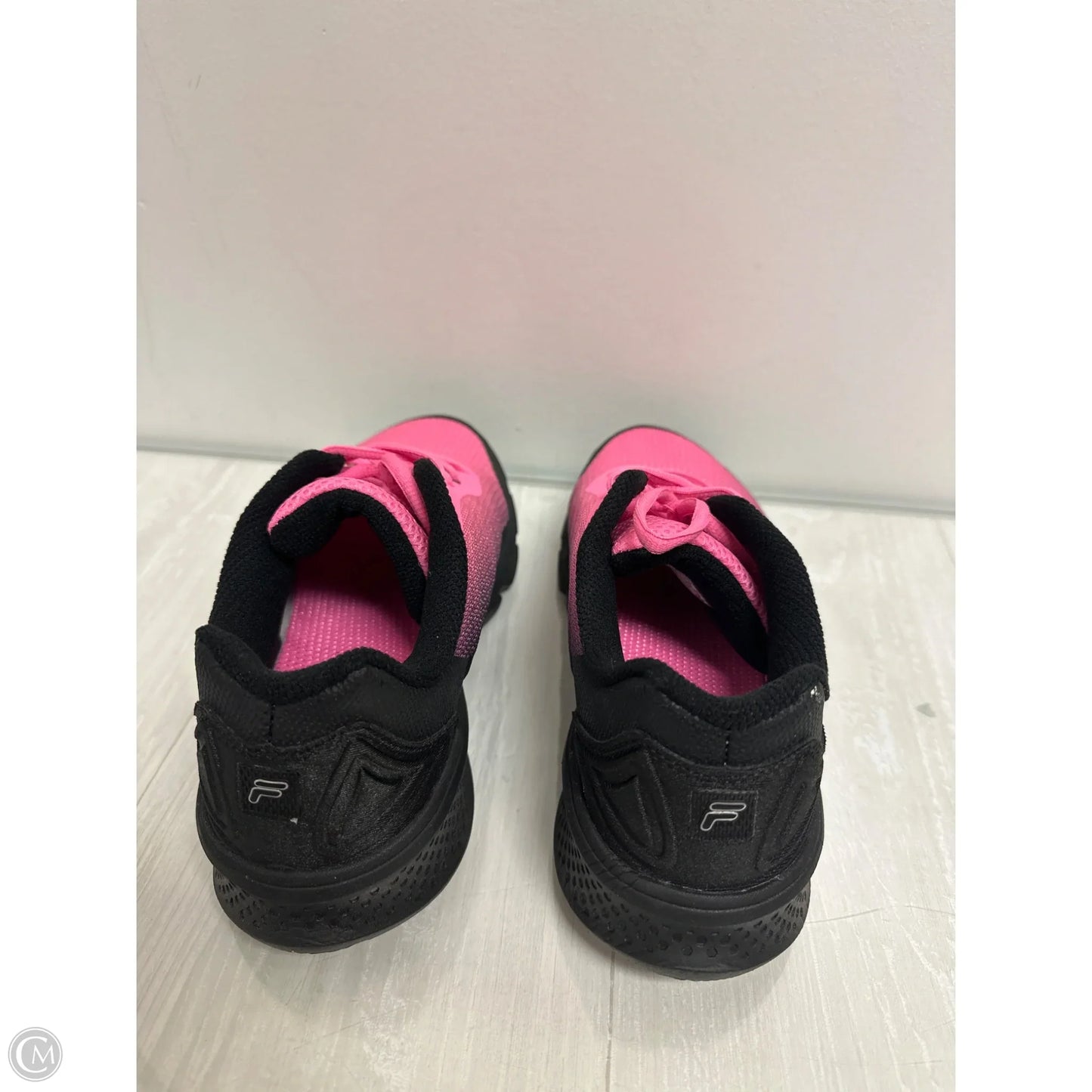 Shoes Athletic By Fila In Black & Pink, Size: 8