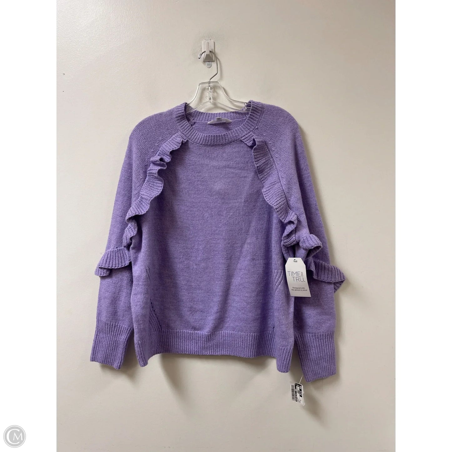 Sweater By Time And Tru In Purple, Size: 1x