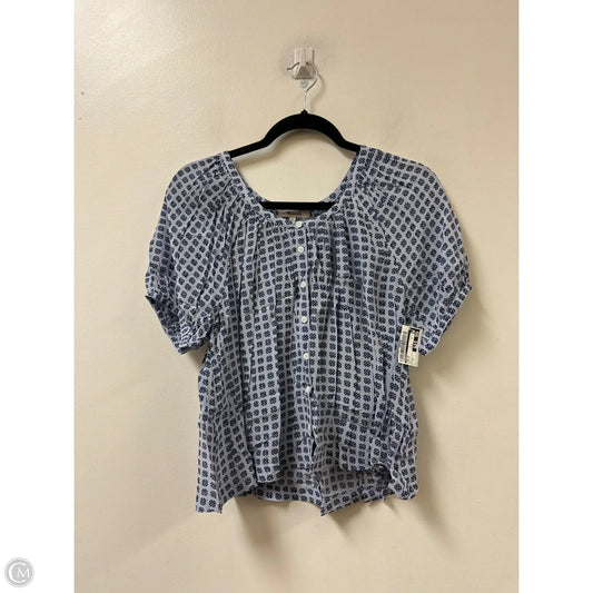 Top Short Sleeve By Madewell In Purple, Size: M