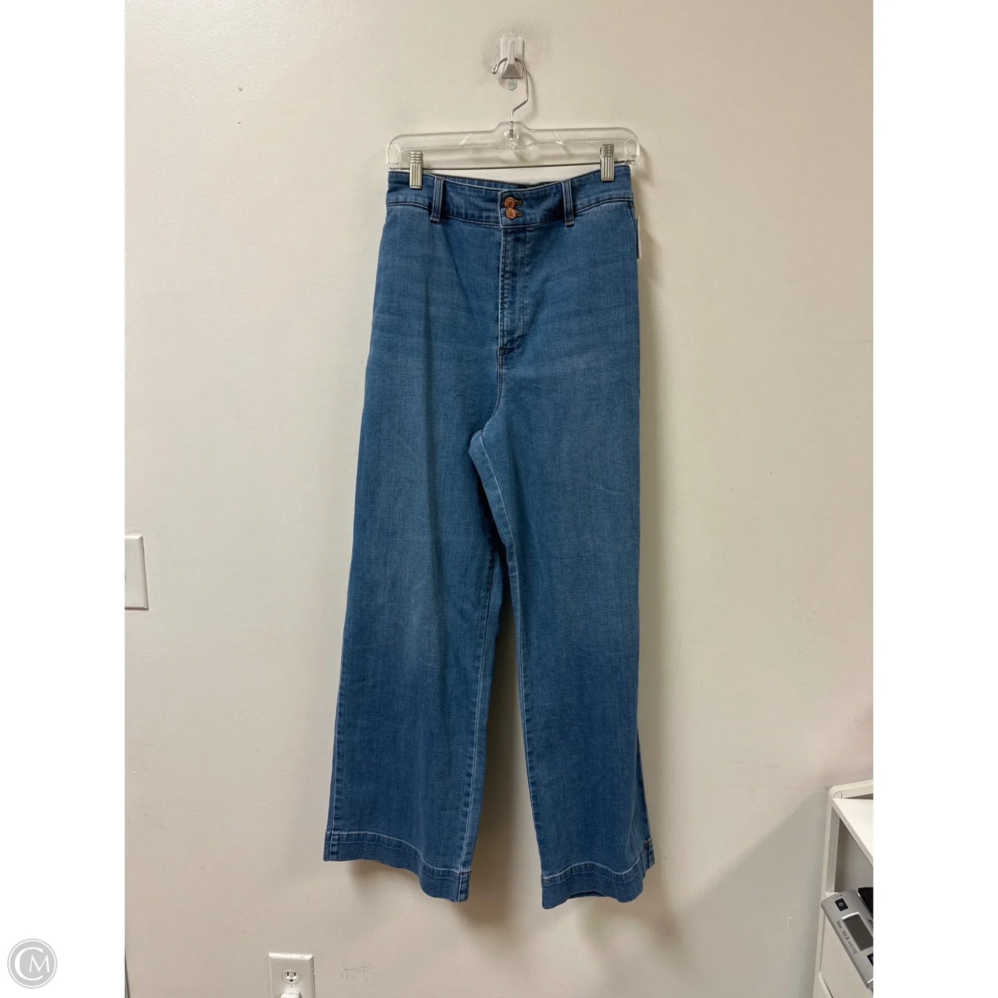 Jeans Wide Leg By Talbots In Blue Denim, Size: 18