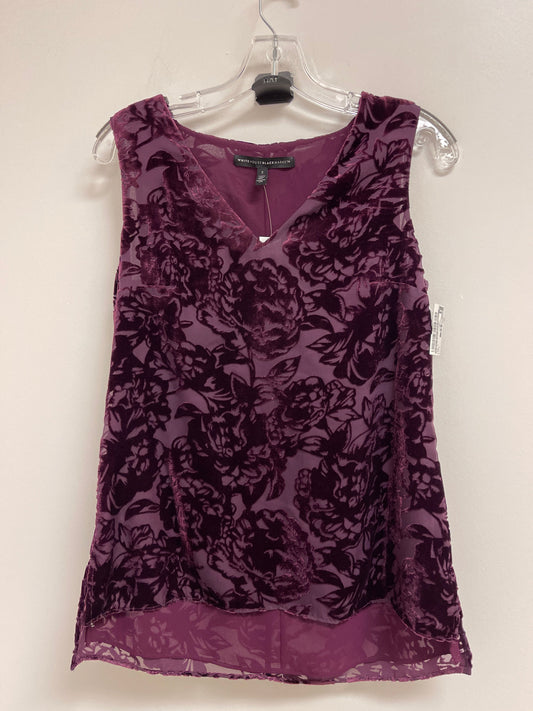 Top Sleeveless By White House Black Market In Purple, Size: 2