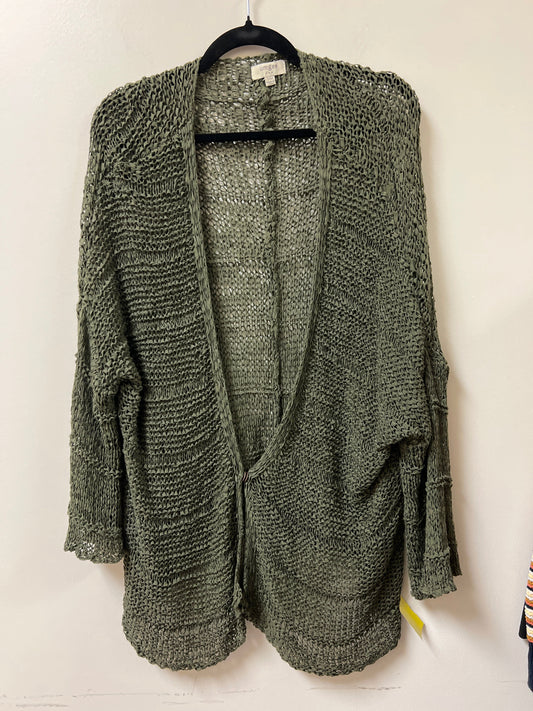 Cardigan By Umgee In Green, Size: S