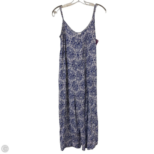 Jumpsuit By Clothes Mentor In Blue & White, Size: S