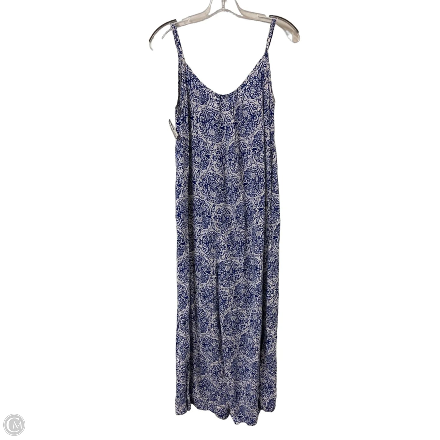 Jumpsuit By Clothes Mentor In Blue & White, Size: S