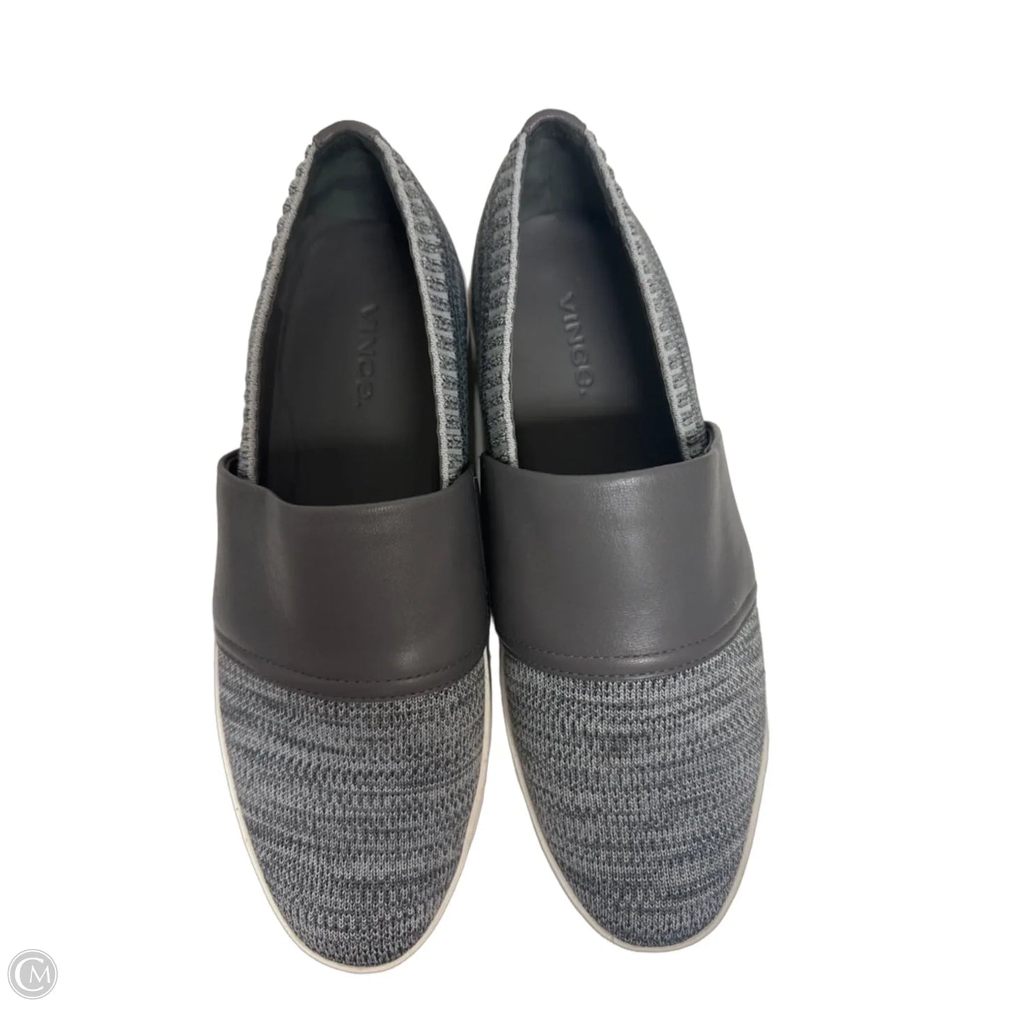 Shoes Flats By Vince In Grey, Size: 7