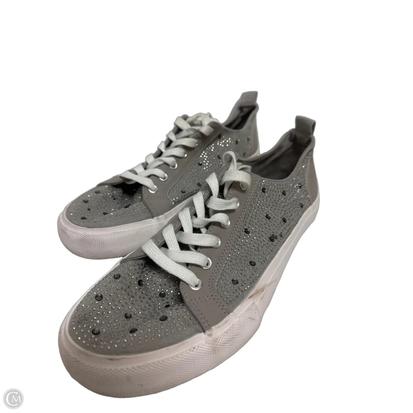 Shoes Sneakers By Torrid In Silver, Size: 11