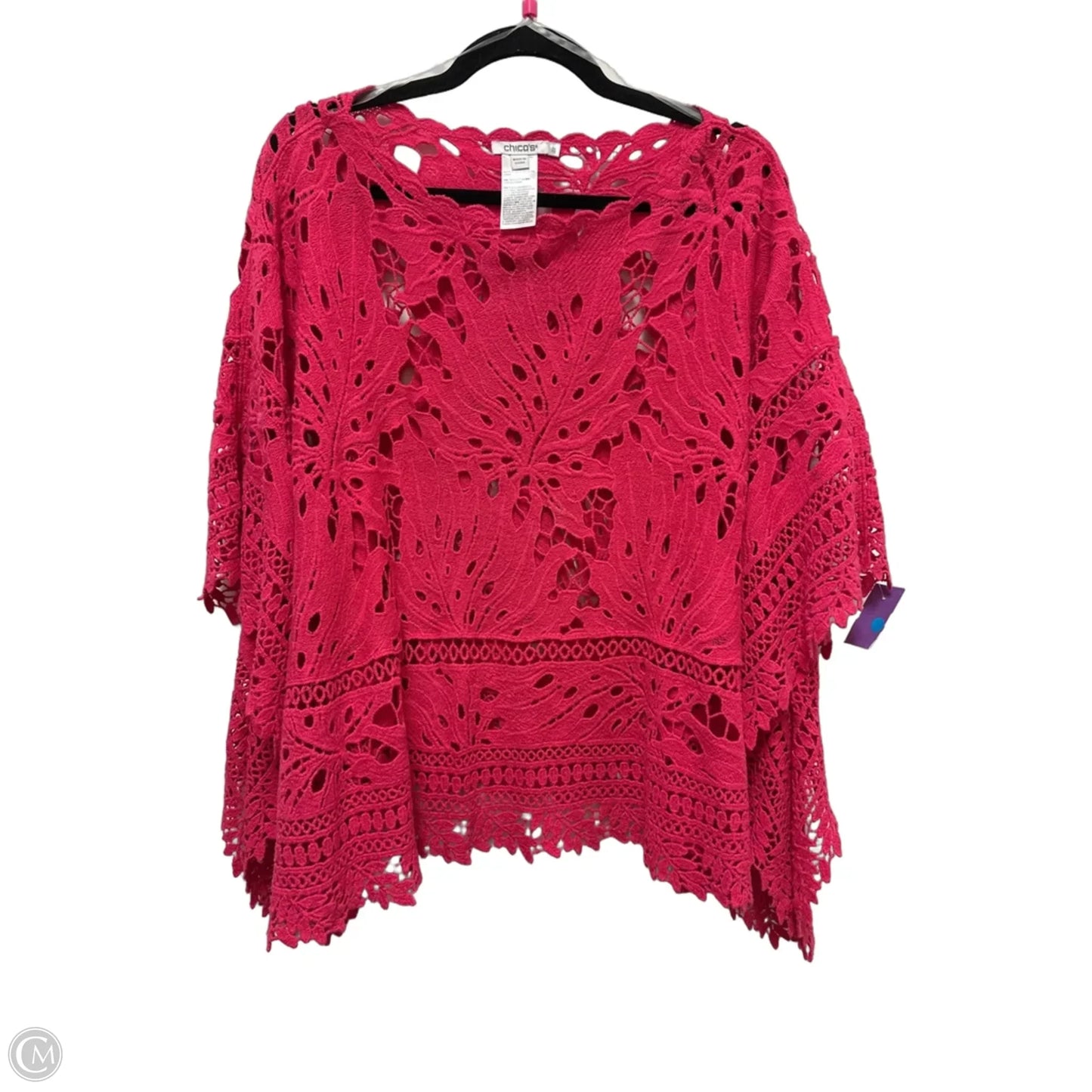 Shawl By Chicos In Pink, Size: L