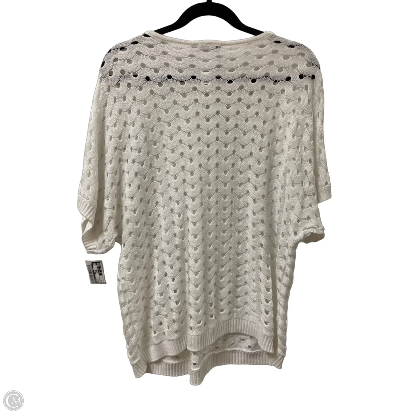 Top Short Sleeve By Chicos In White, Size: L