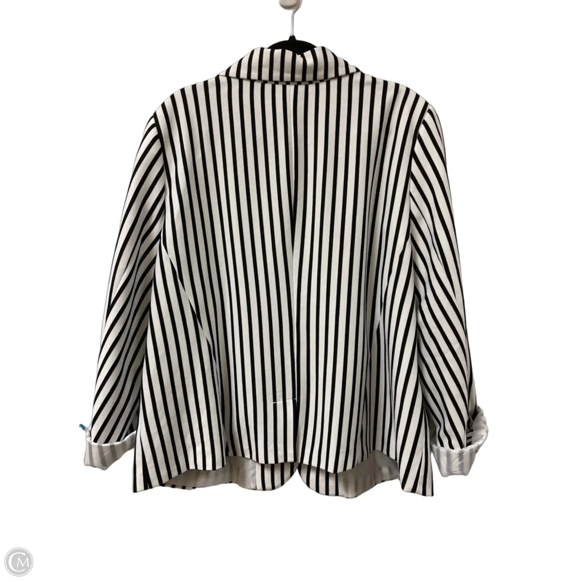 Blazer By Clothes Mentor In Striped Pattern, Size: 1x
