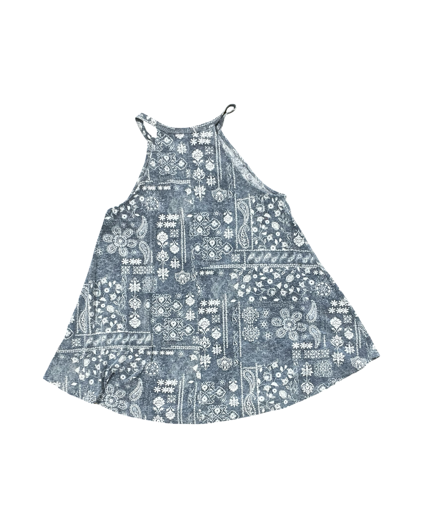 Top Sleeveless By Clothes Mentor In Blue & White, Size:M
