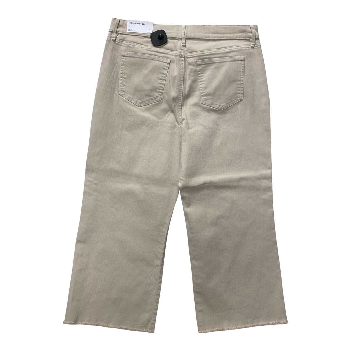 Jeans Wide Leg By Ann Taylor In Tan, Size:14P