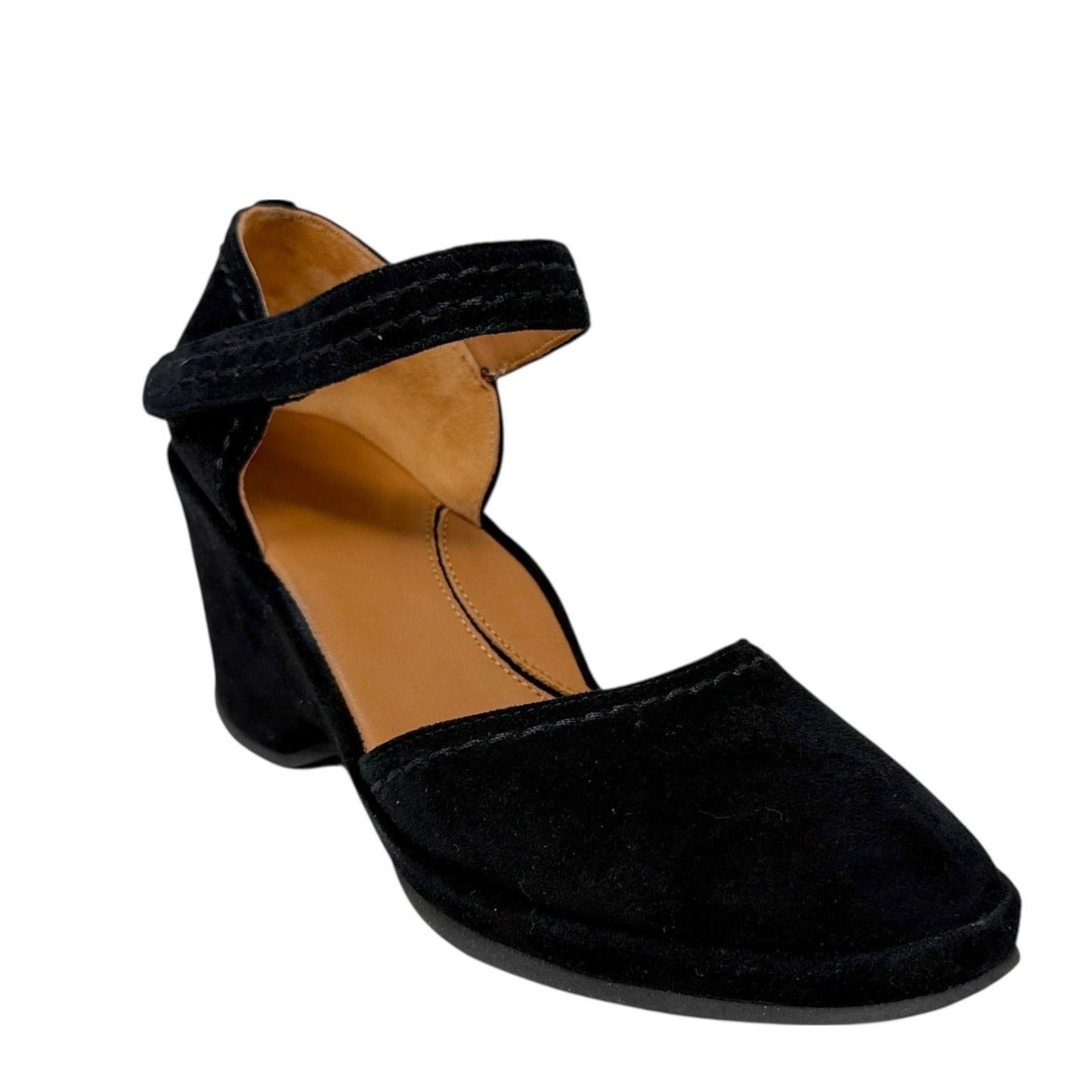 Orva Kidsuede Wedge Sandals By L'Amour DesPieds In Black, Size: 8.5