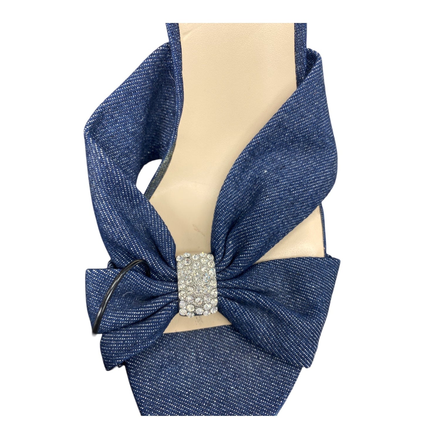 Shoes Heels Wedge By Guess In Blue Denim, Size:9.5