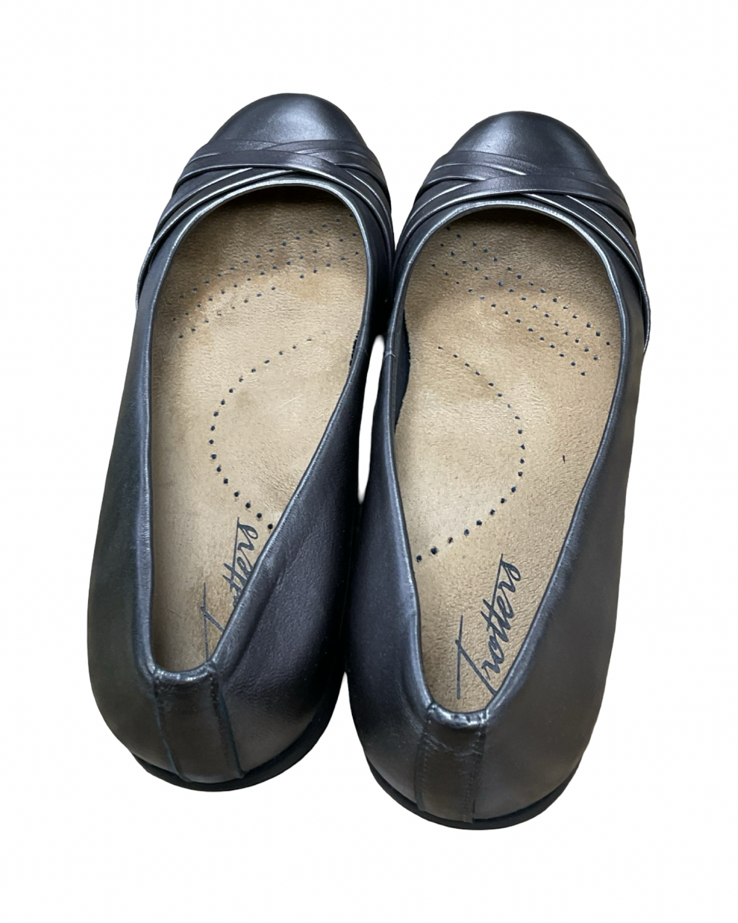 Shoes Flats By Clothes Mentor In Grey, Size:8