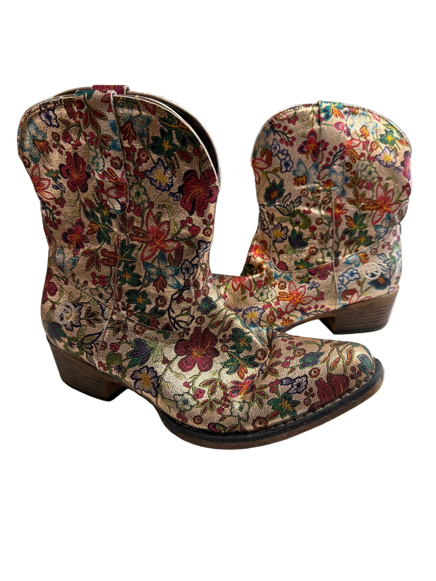 Boots Western By Roper In Floral Print, Size:11
