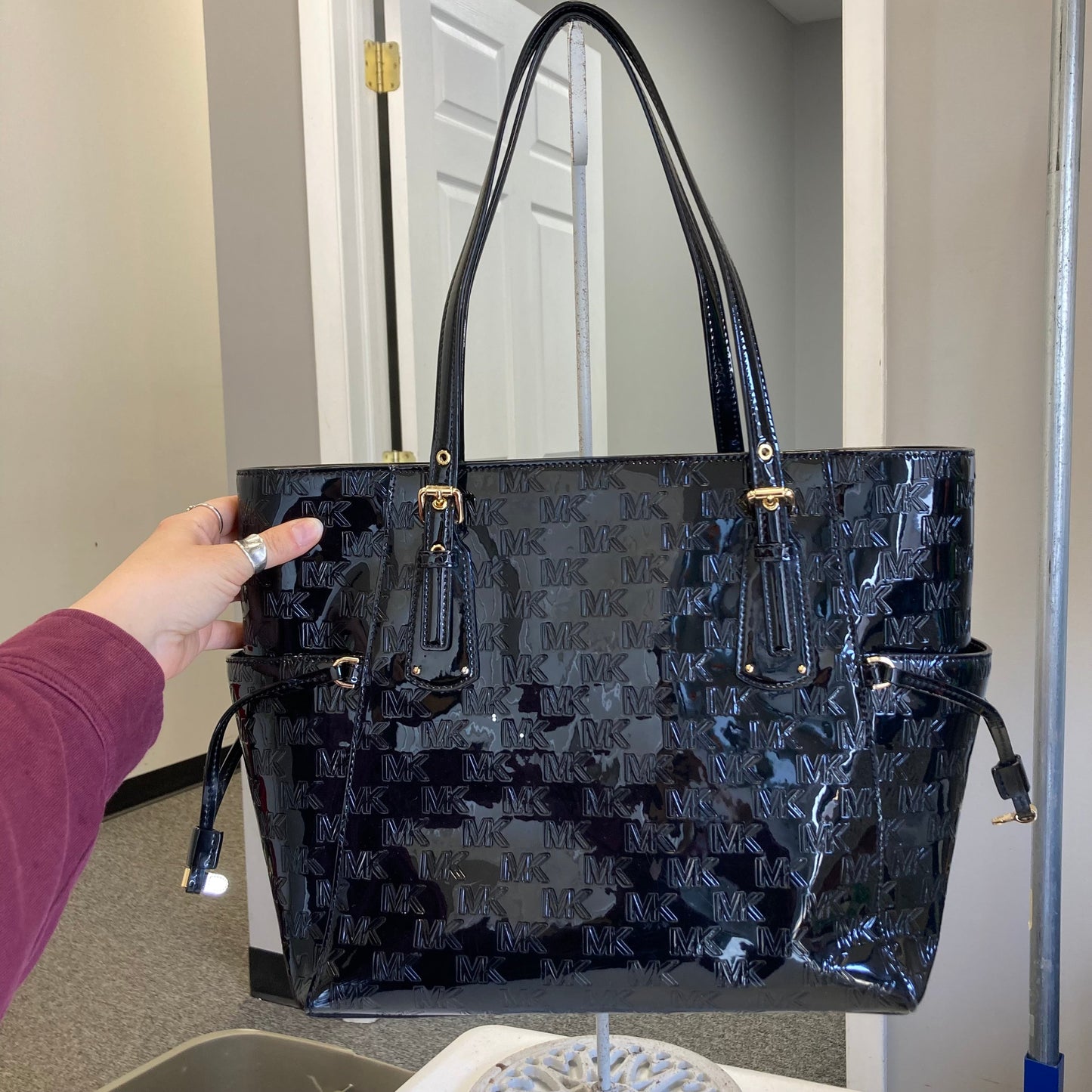 Handbag By Michael By Michael Kors In Black, Size:Large