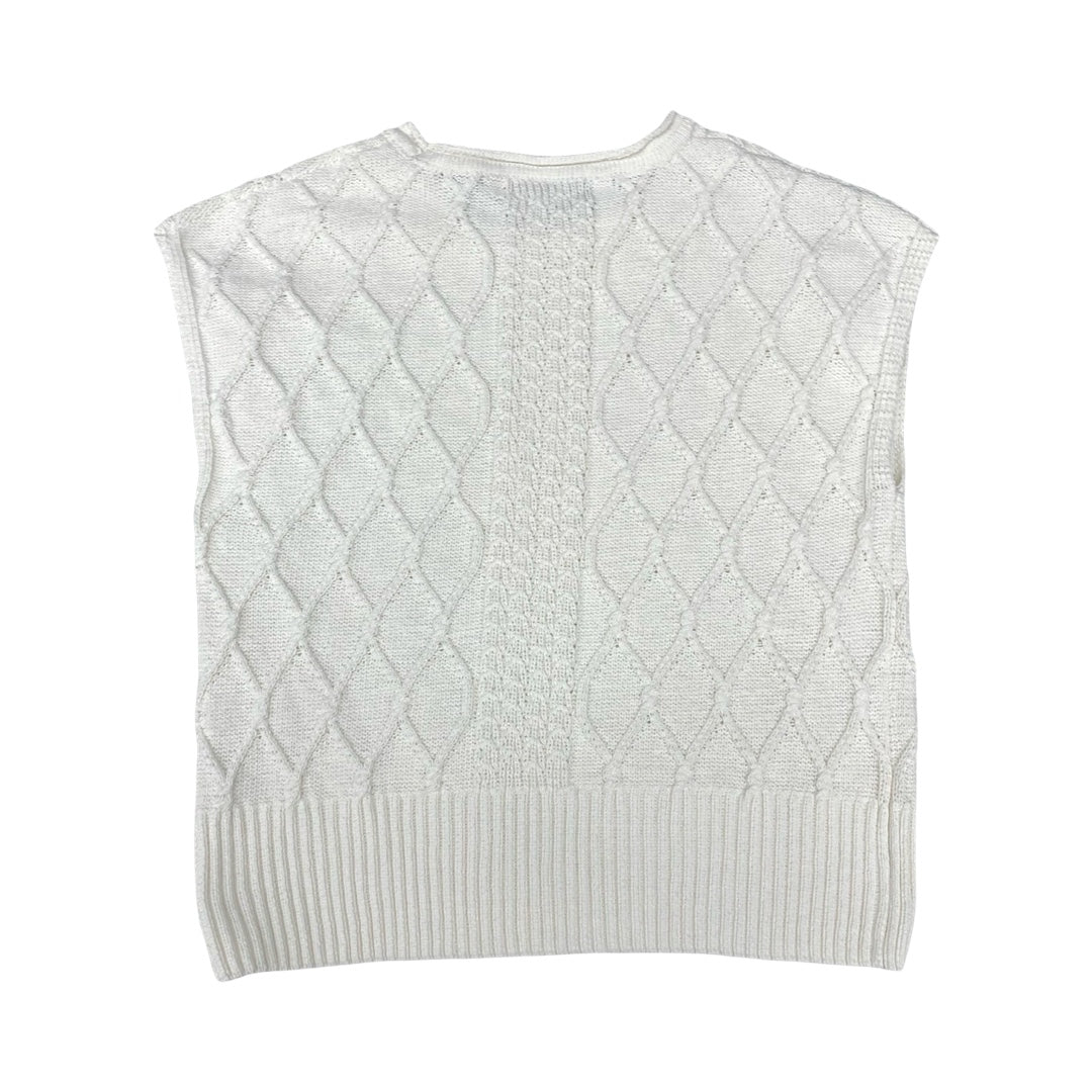 Top Sleeveless By Rachel Zoe In White, Size:M