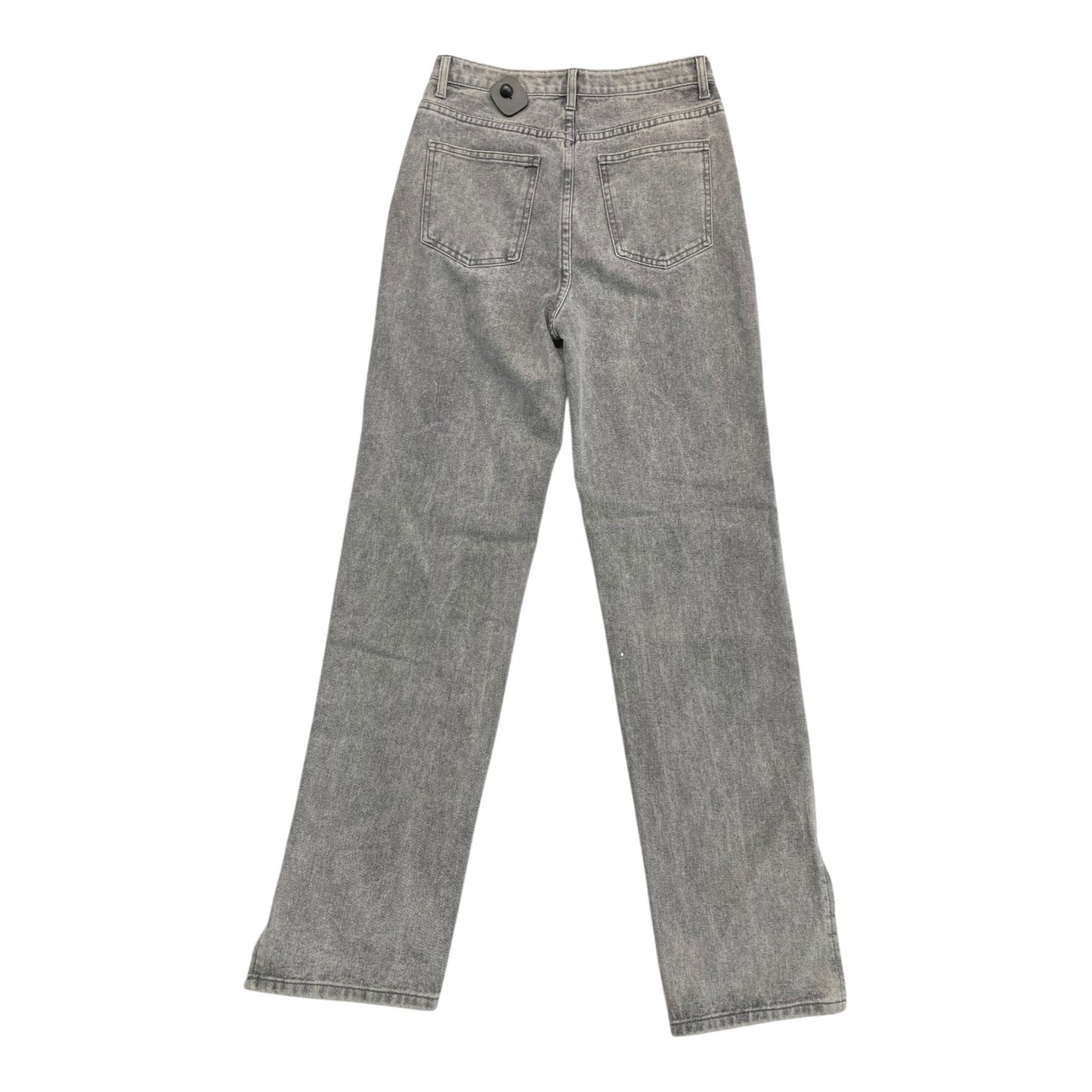 Jeans Straight By Pretty Little Thing In Grey, Size:6