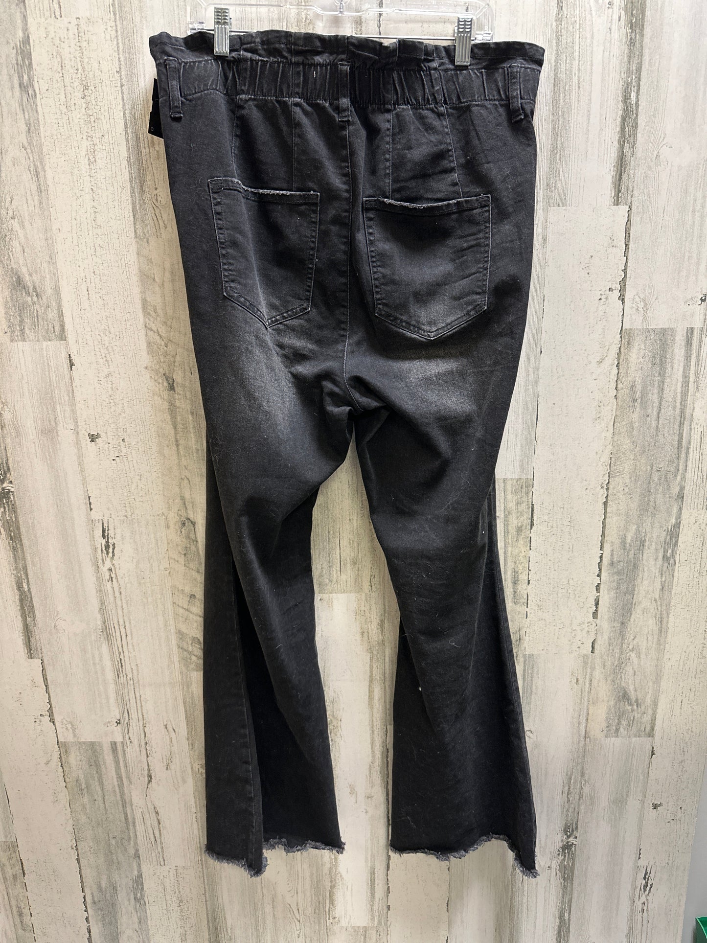 Black Denim Jeans Flared Clothes Mentor, Size 14