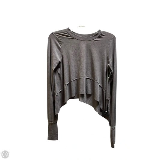 Athletic Top Long Sleeve Crewneck By Free People In Grey, Size: Xs