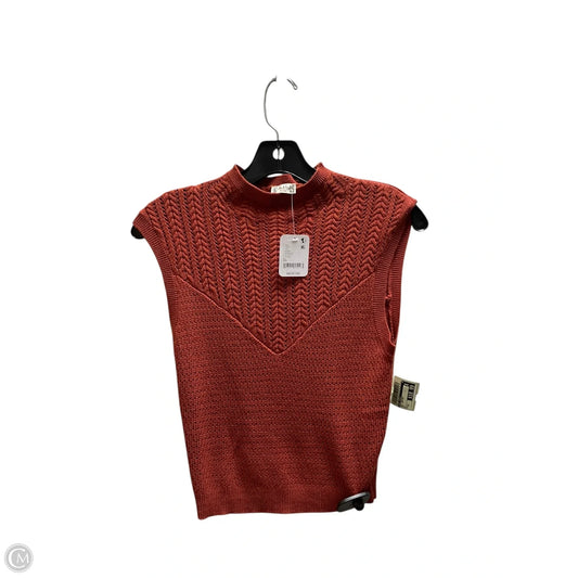 Vest Sweater By Free People In Red, Size: Xs