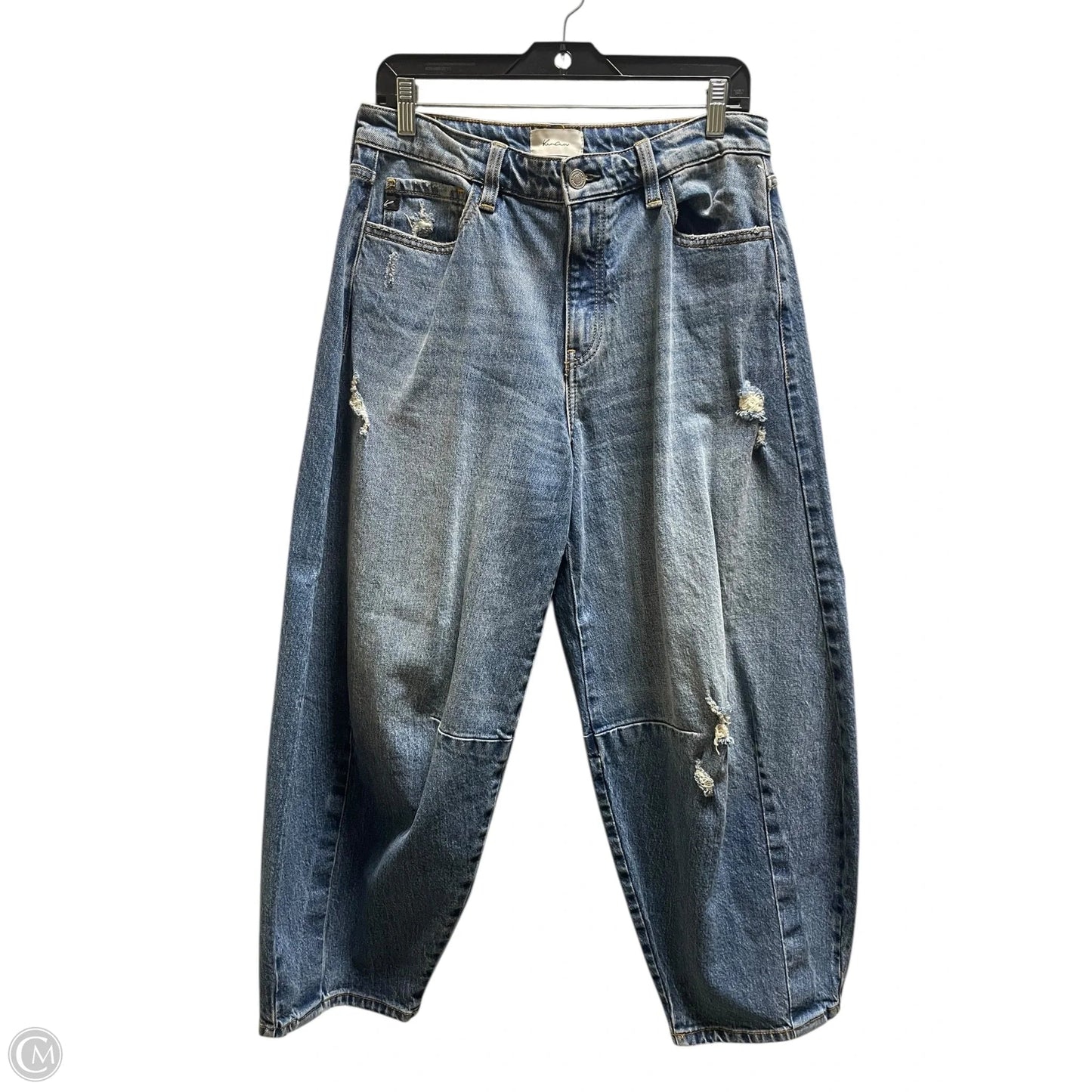 Jeans Cropped By Kancan In Blue Denim, Size: 6