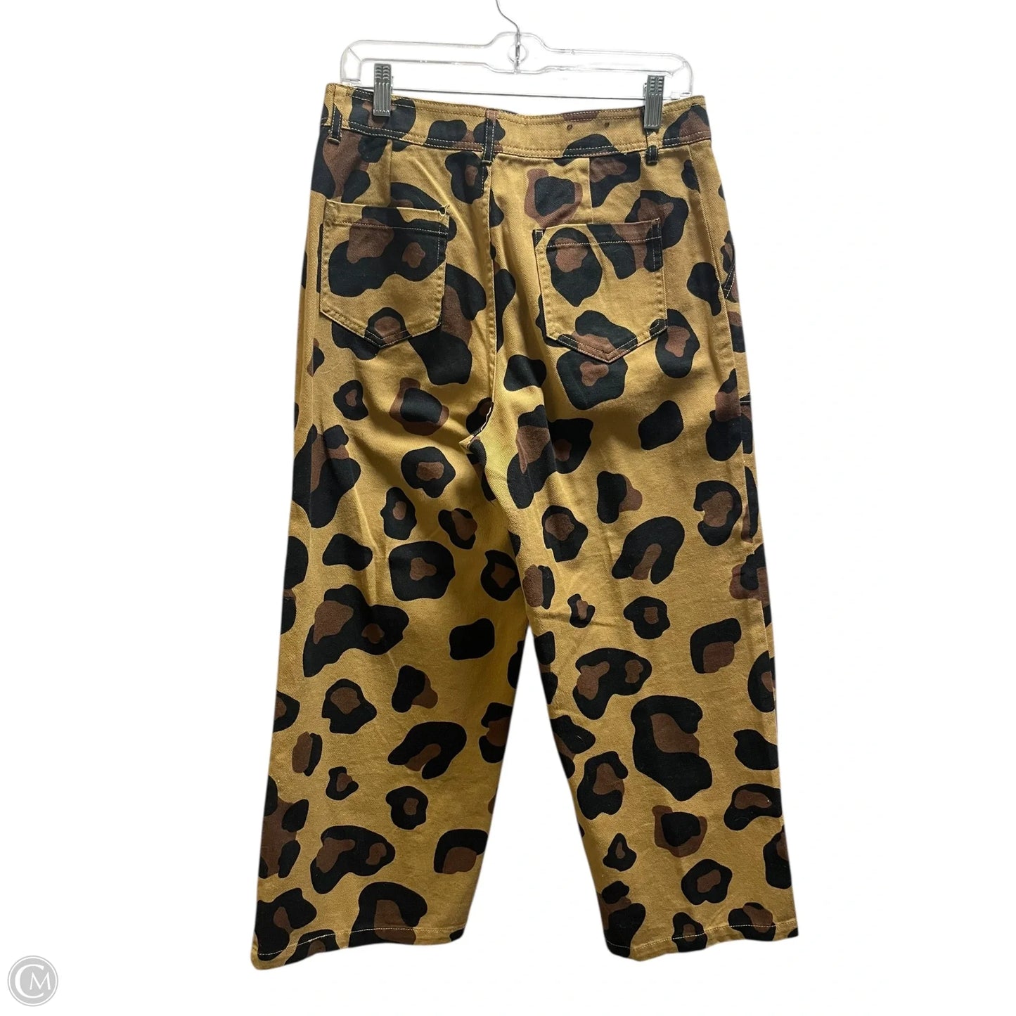 Pants Cropped By Who What Wear In Animal Print, Size: 8