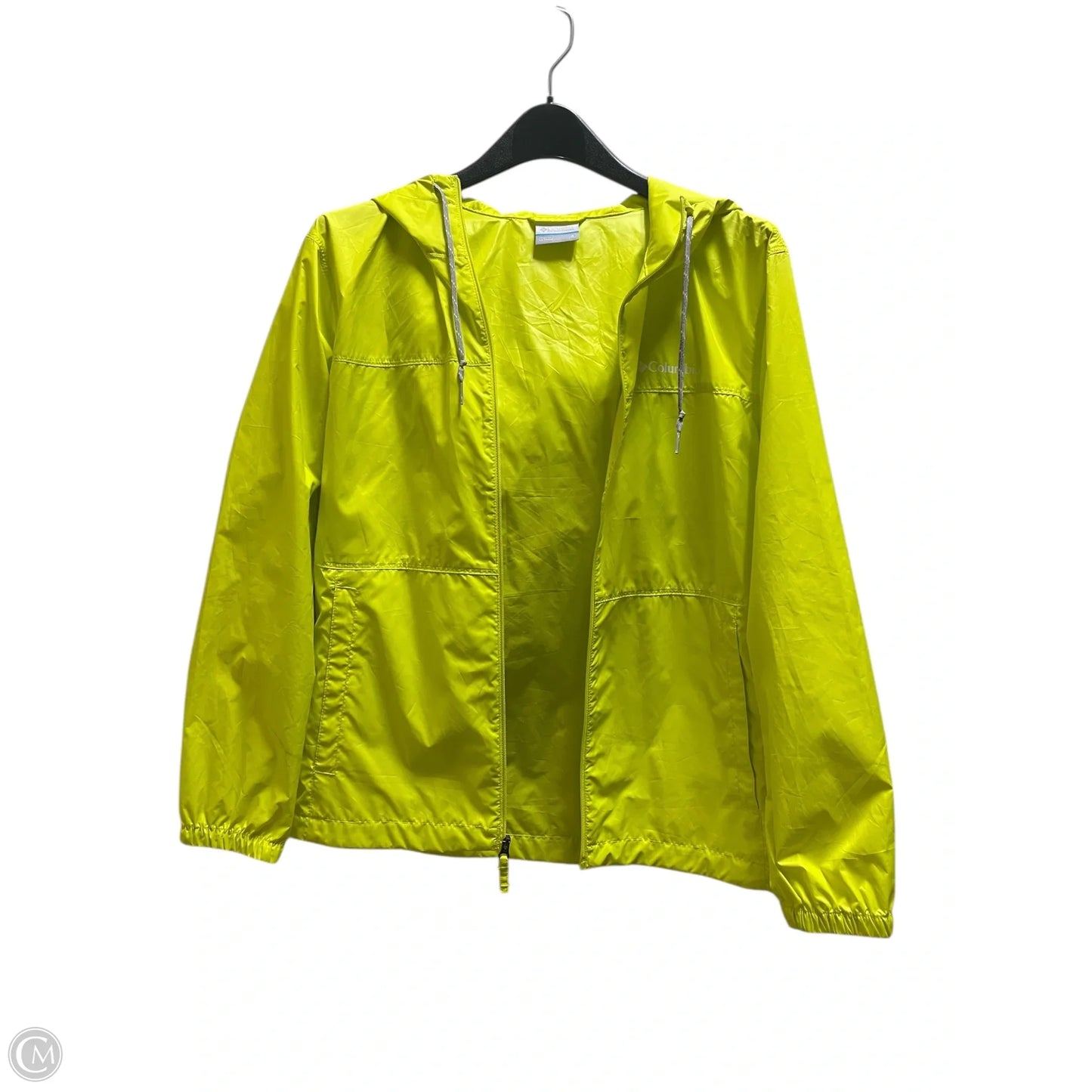 Jacket Windbreaker By Columbia In Green, Size: S