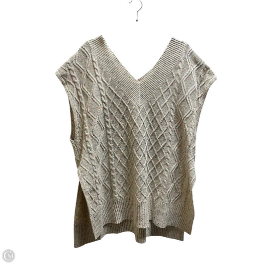 Vest Sweater By Le Lis In Tan, Size: L
