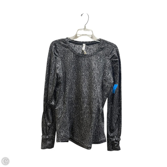Athletic Top Long Sleeve Crewneck By Lululemon In Black, Size: 12