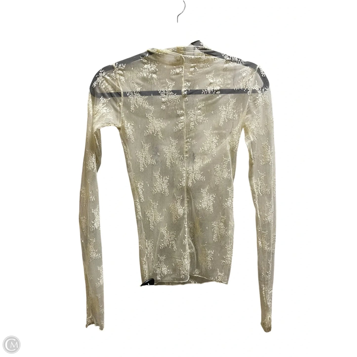 Top Long Sleeve By Free People In Cream, Size: Xs