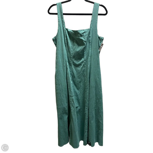 Dress Casual Maxi By Abercrombie And Fitch In Green, Size: Xl