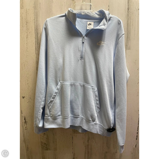 Athletic Sweatshirt Crewneck By Nike Apparel In Blue, Size: L