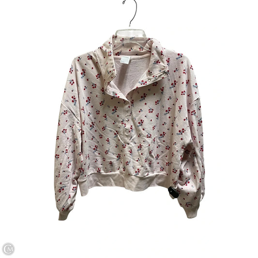 Athletic Sweatshirt Collar By All In Motion In Floral Print, Size: M