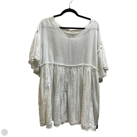 Top Short Sleeve By Free People In White, Size: M