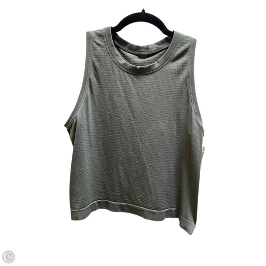 Athletic Tank Top By Lululemon In Green, Size: 4