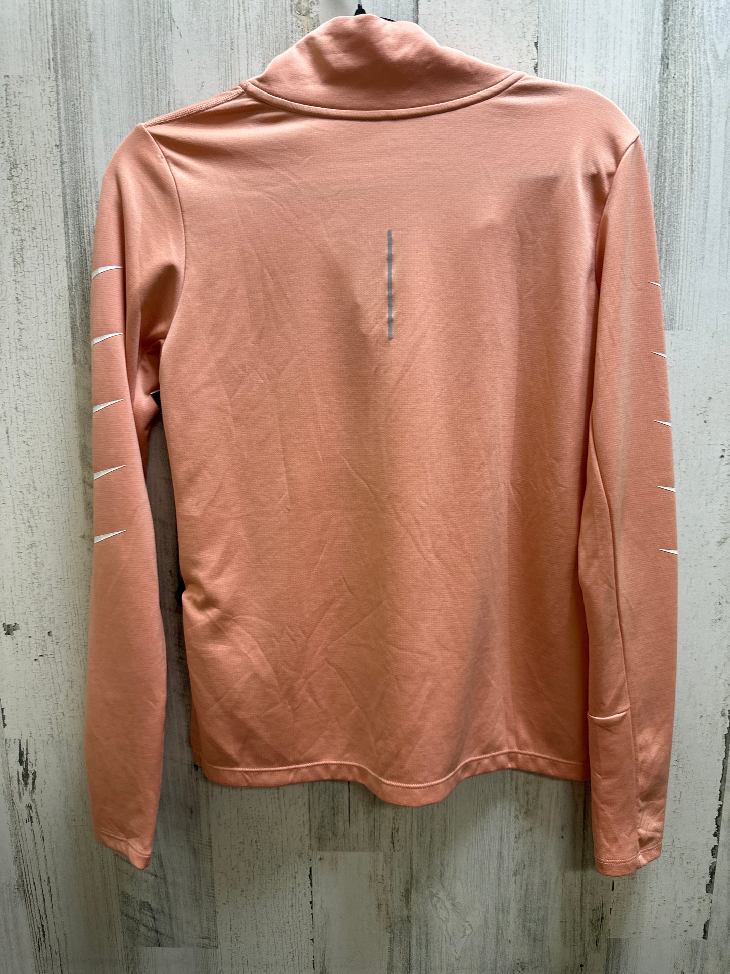 Pink Athletic Top Long Sleeve Collar Nike, Size S